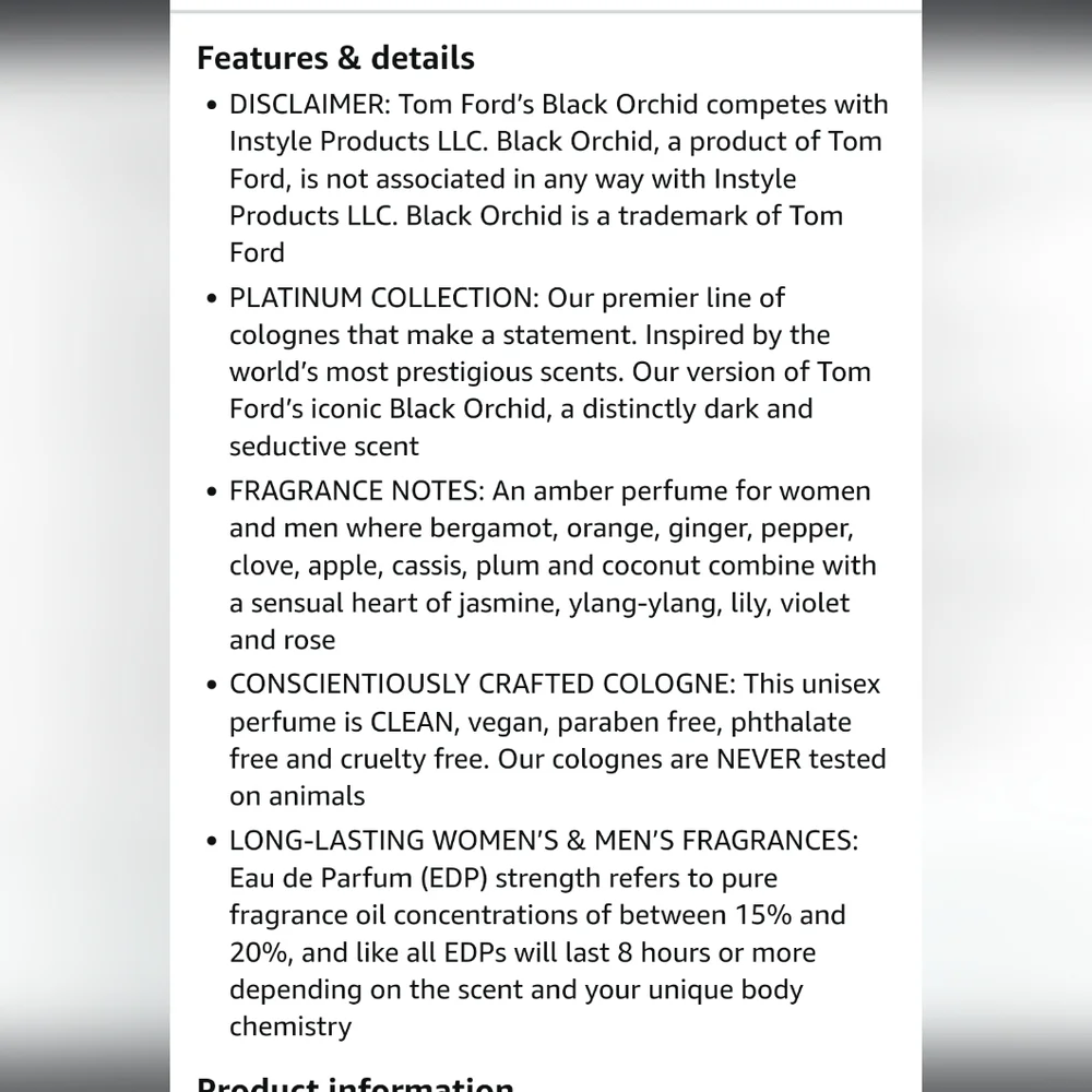 INSPIRED BY Tom Ford BLACK ORCHID